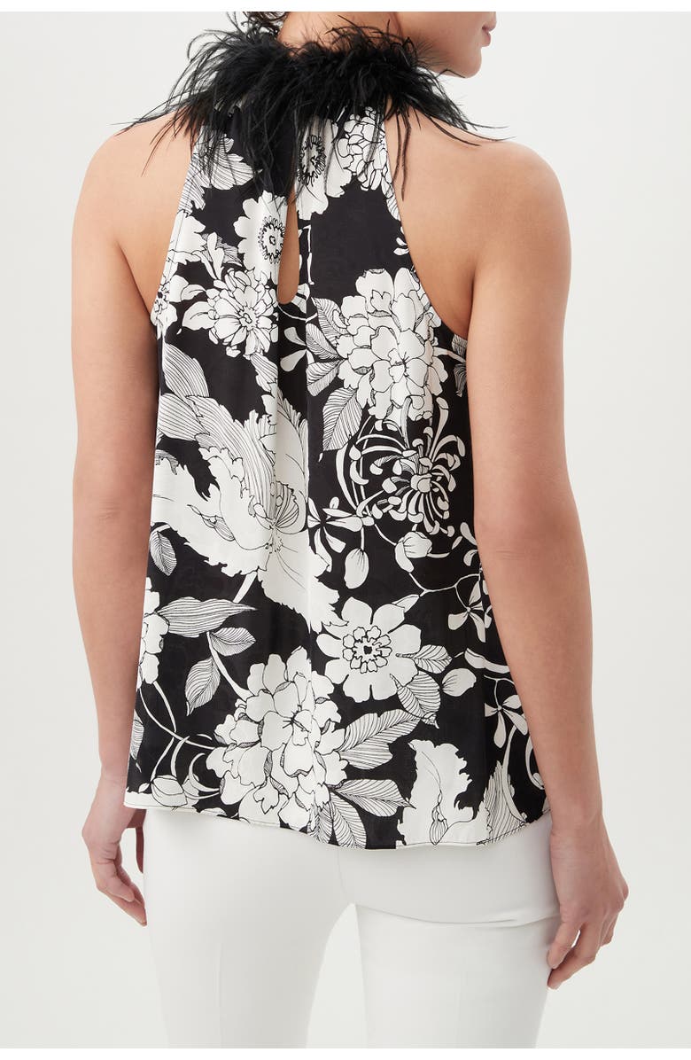Trina Turk Grand Feather Trim Top, Alternate, color, 