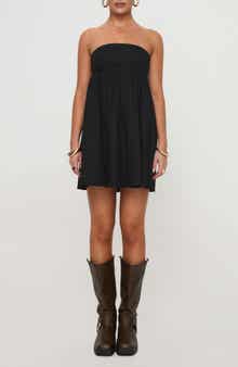 Princess Polly Osment Strapless Babydoll Minidress