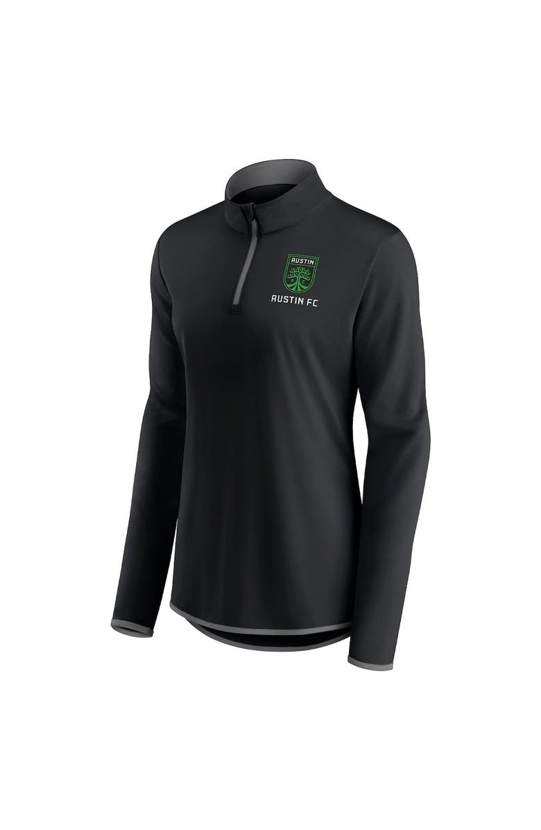 FANATICS Women's Fanatics Branded Black Austin FC Worth the Drive Quarter-Zip Top, Alternate, color, 