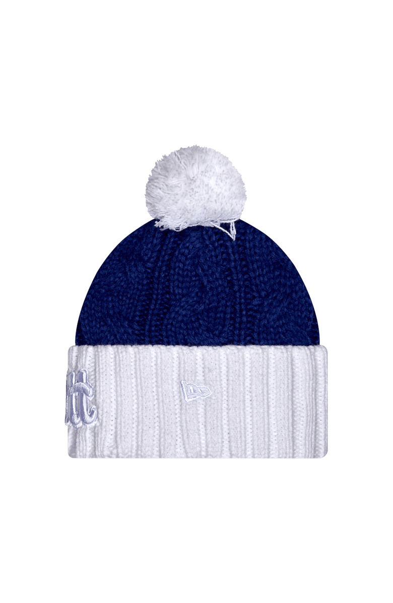 New Era Women's New Era Royal Pitt Panthers Tonal Cuffed Knit Hat with Double Poms, Alternate, color, Royal