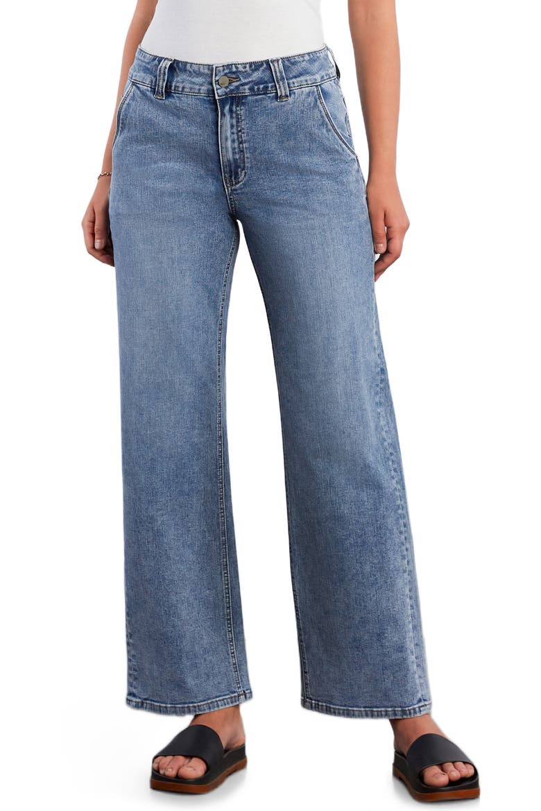 Kellie High Waist Relaxed Straight Leg Jeans, Main, color, ATLANTIC BLUE