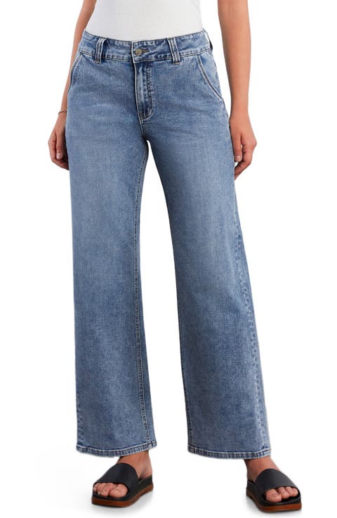 Kellie High Waist Relaxed Straight Leg Jeans