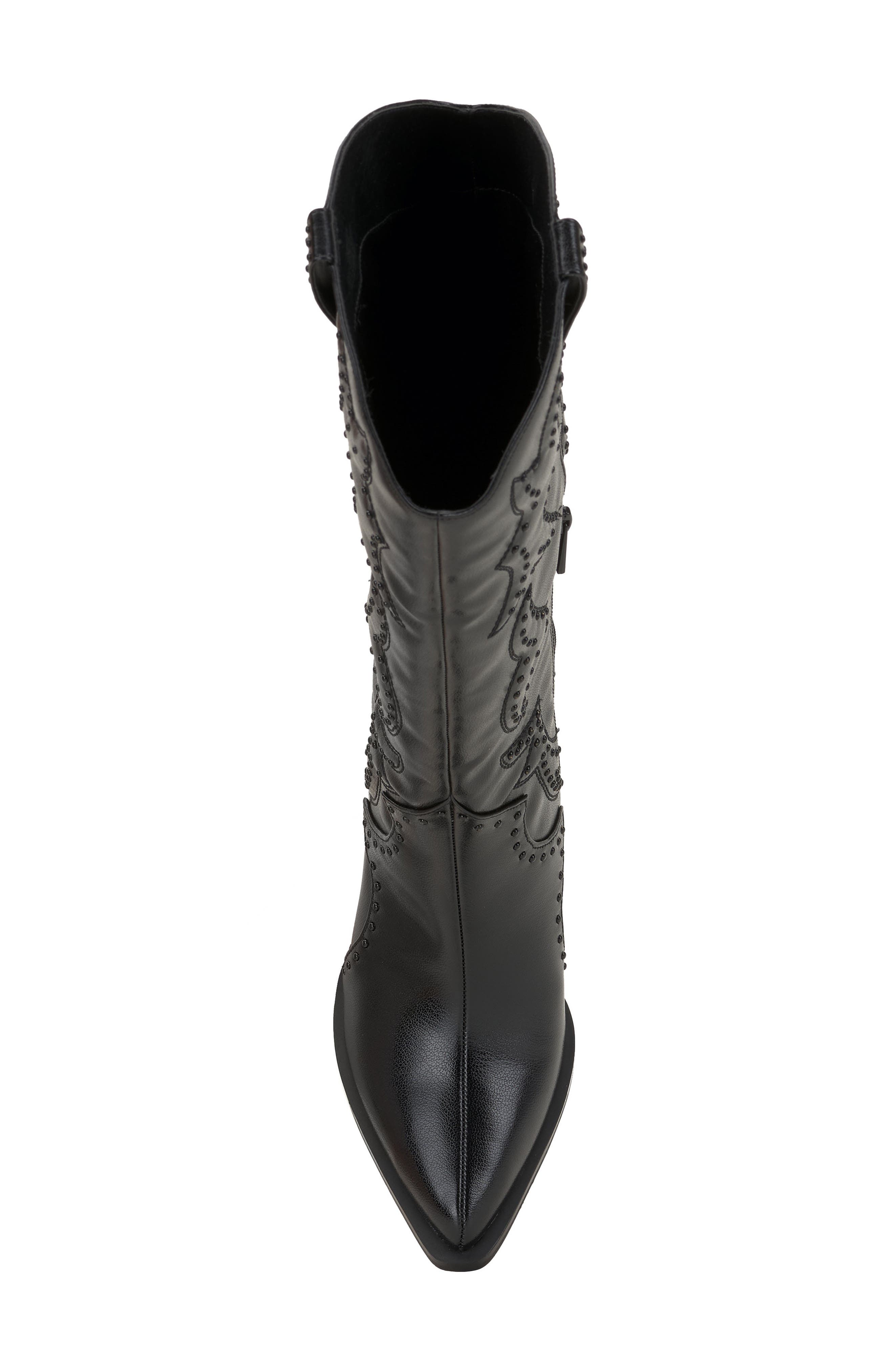 Zaikes Western Boot, Alternate, color, BLACK