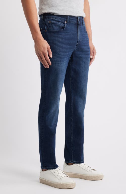 7 For All Mankind Modern Straight Fit Jeans In Proper In Blue