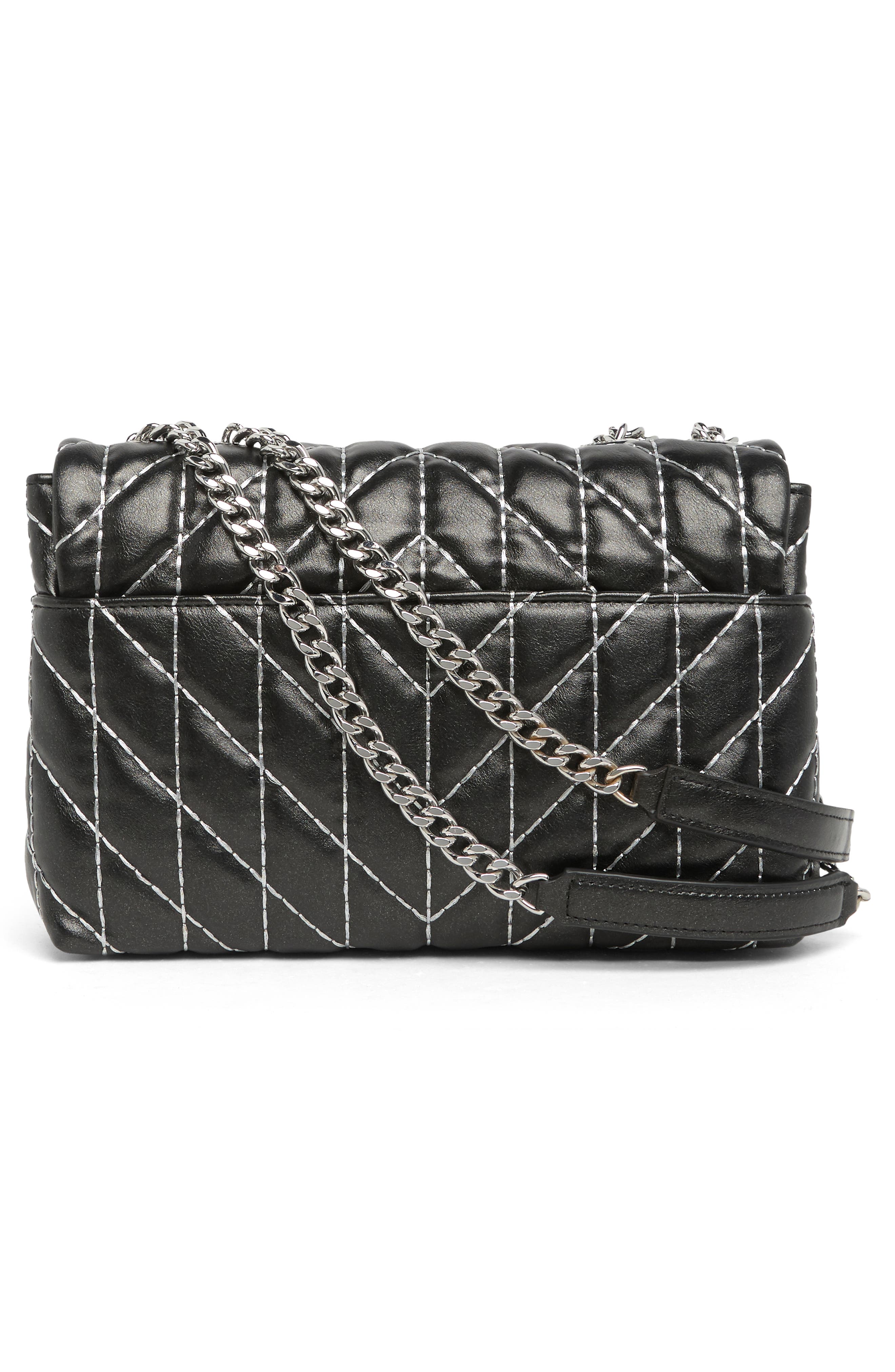 KARL LAGERFELD PARIS Lafayette Star Studded Shoulder Bag, Alternate, color, 