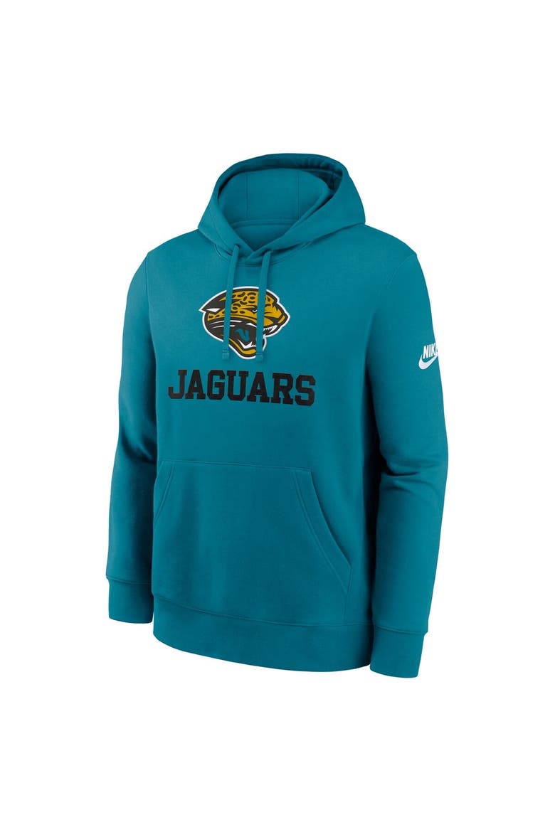 Men's Nike Teal Jacksonville Jaguars Best Season Rewind Club Pullover Hoodie, Alternate, color, Teal