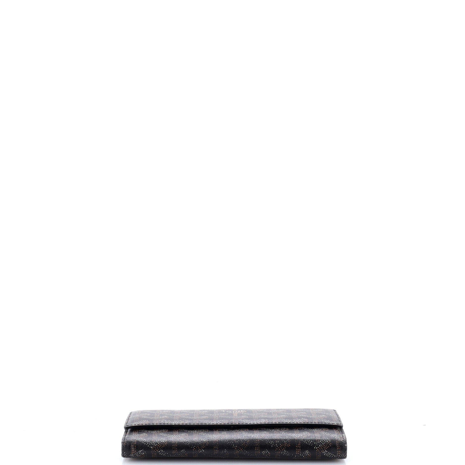 Varenne Wallet Coated Canvas Long, Alternate, color, Black