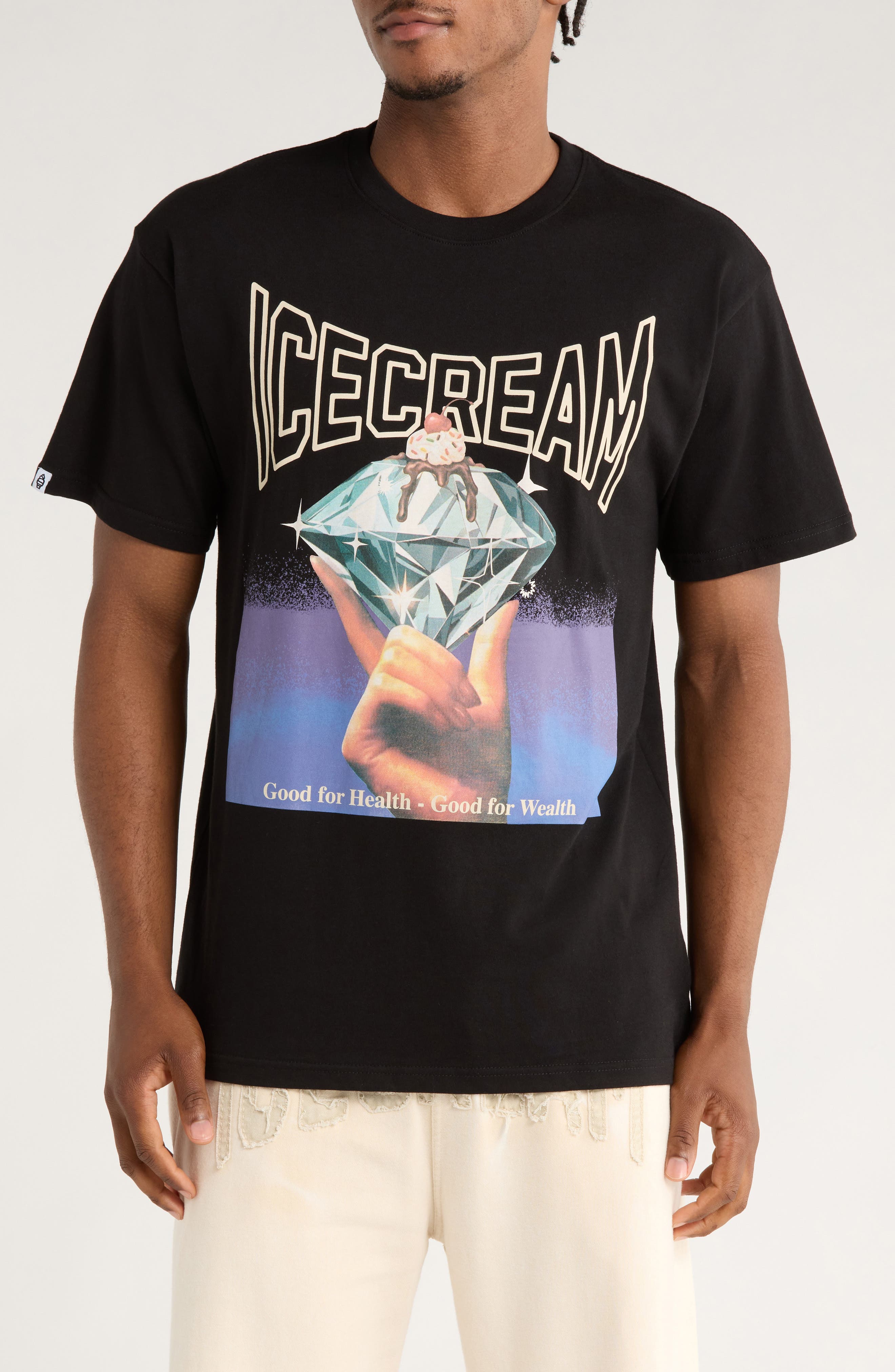 ICECREAM Good for Health Graphic T-Shirt