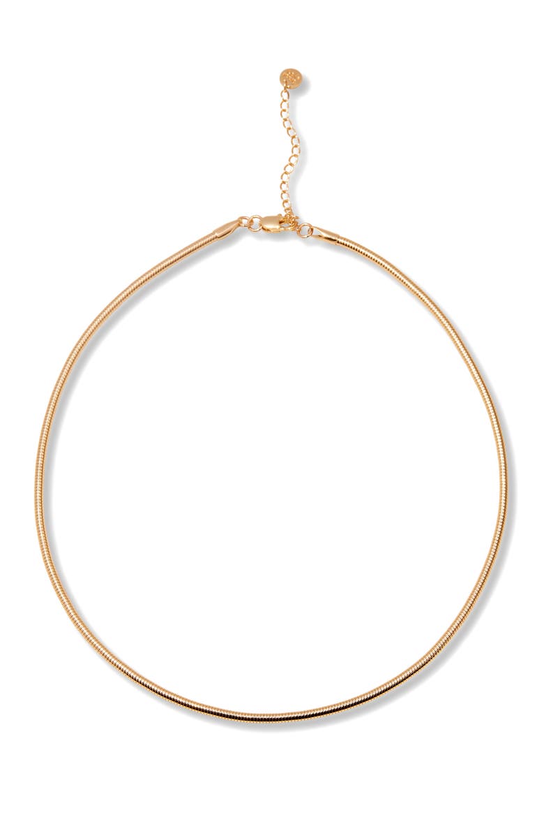Alanna Snake Chain Collar Necklace, Main, color, GOLD