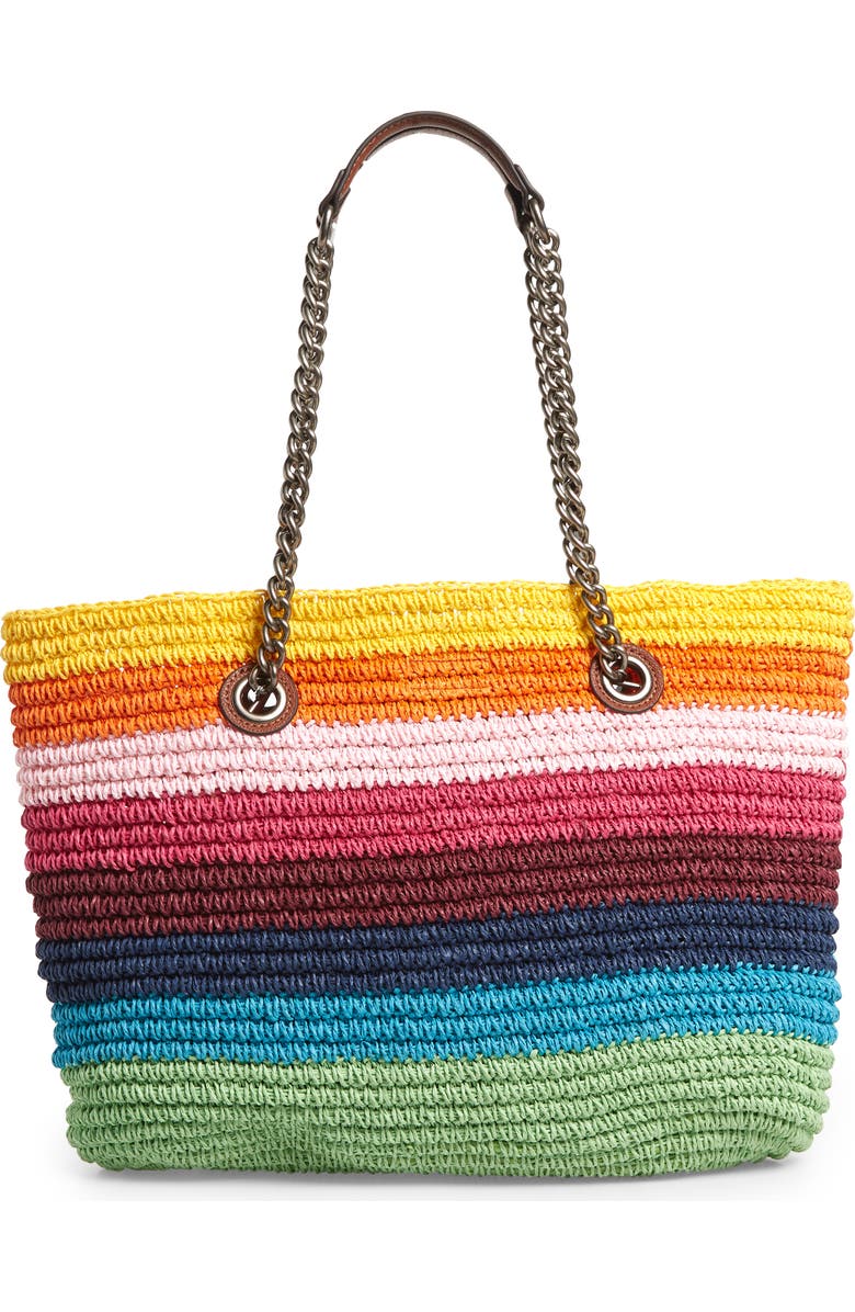 Kurt Geiger London Chelsea Raffia Tote, Alternate, color,