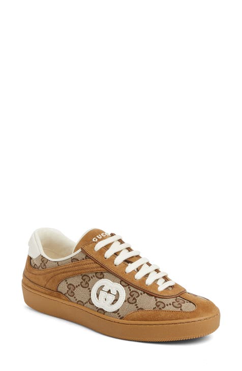 Gucci women's canvas shoes online