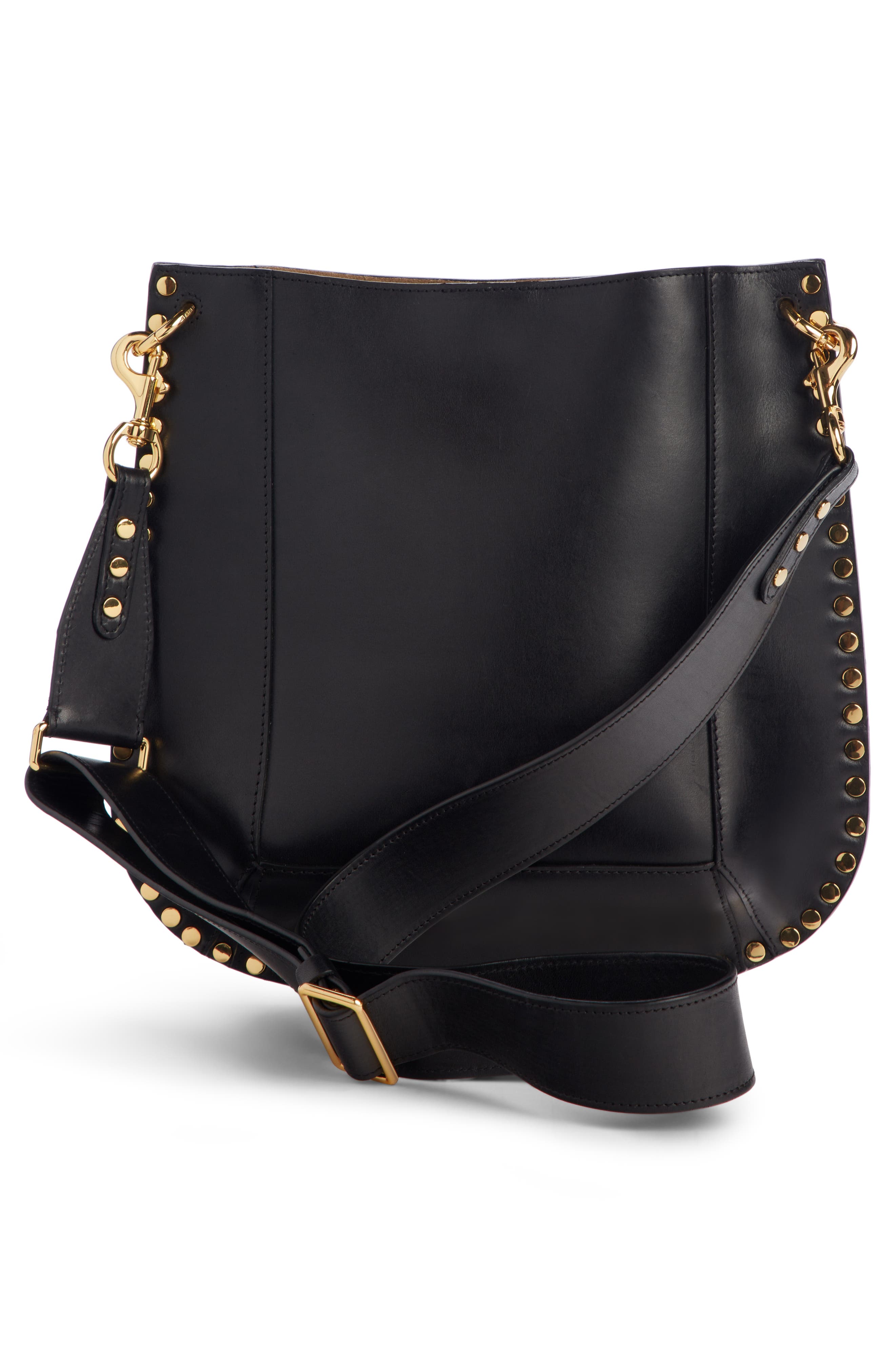 Isabel Marant Oskan New Leather Hobo, Alternate, color, 