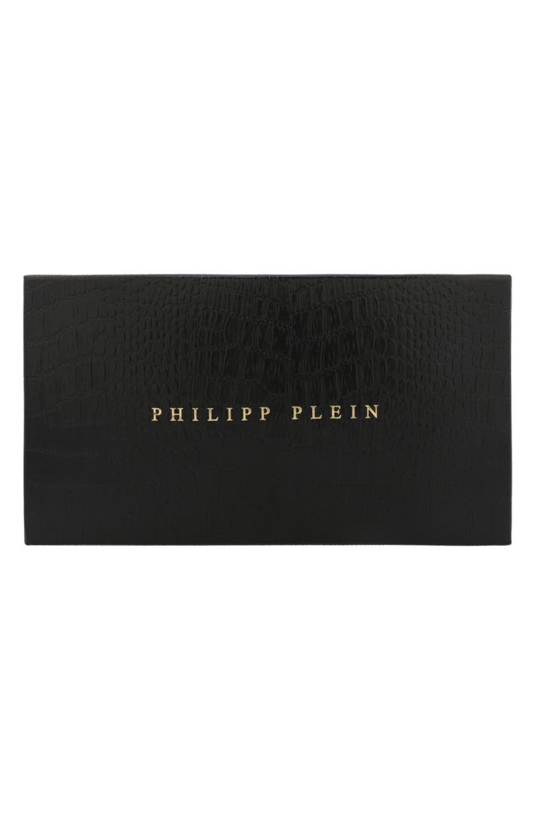 PHILIPP PLEIN 55mm Geometric Sunglasses, Alternate, color, Black Black Green