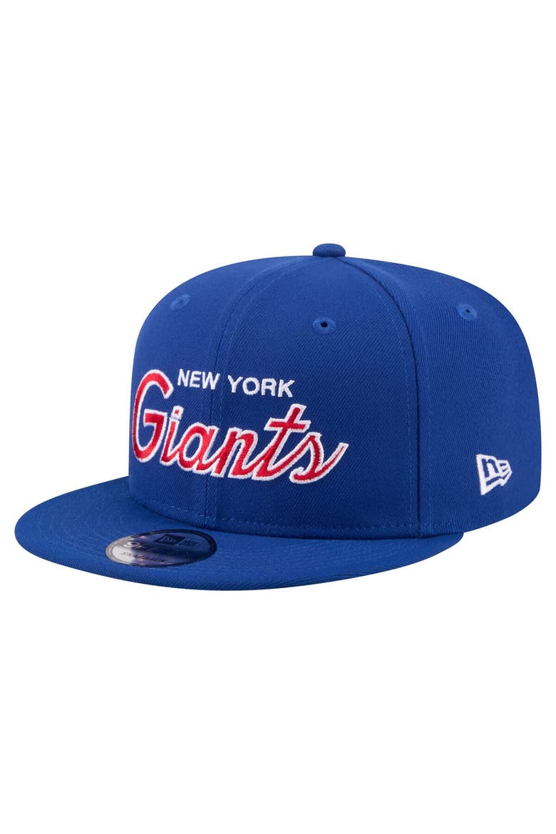 Men's New Era  Royal New York Giants Core Team Script 9FIFTY Snapback Hat, Main, color, Royal