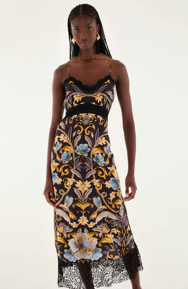 FARM Rio Snake Garden Print Maxi Dress, Alternate, color,