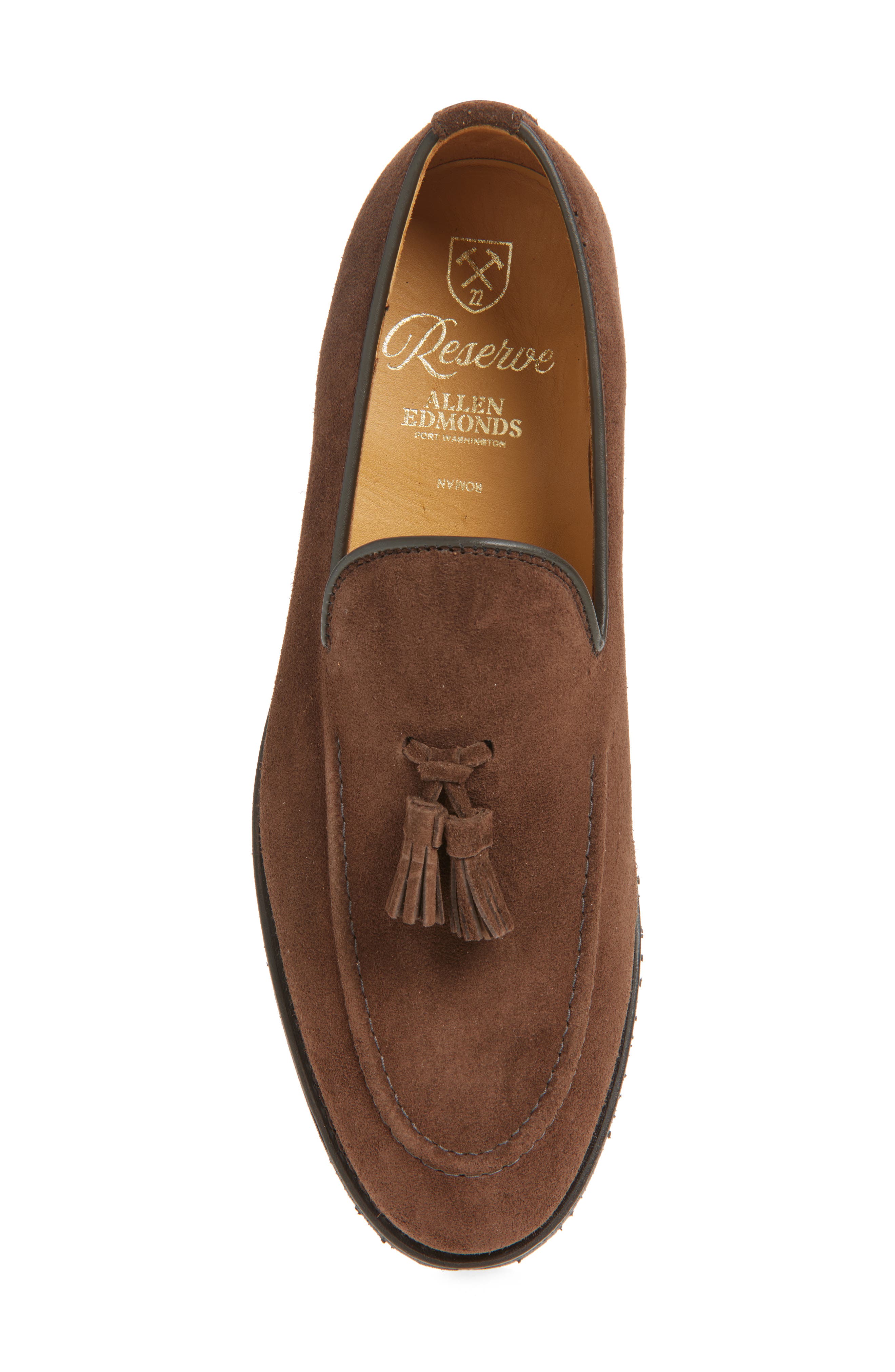 Allen Edmonds Roman Tassel Loafer - Multiple Widths Available, Alternate, color, Brown Suede