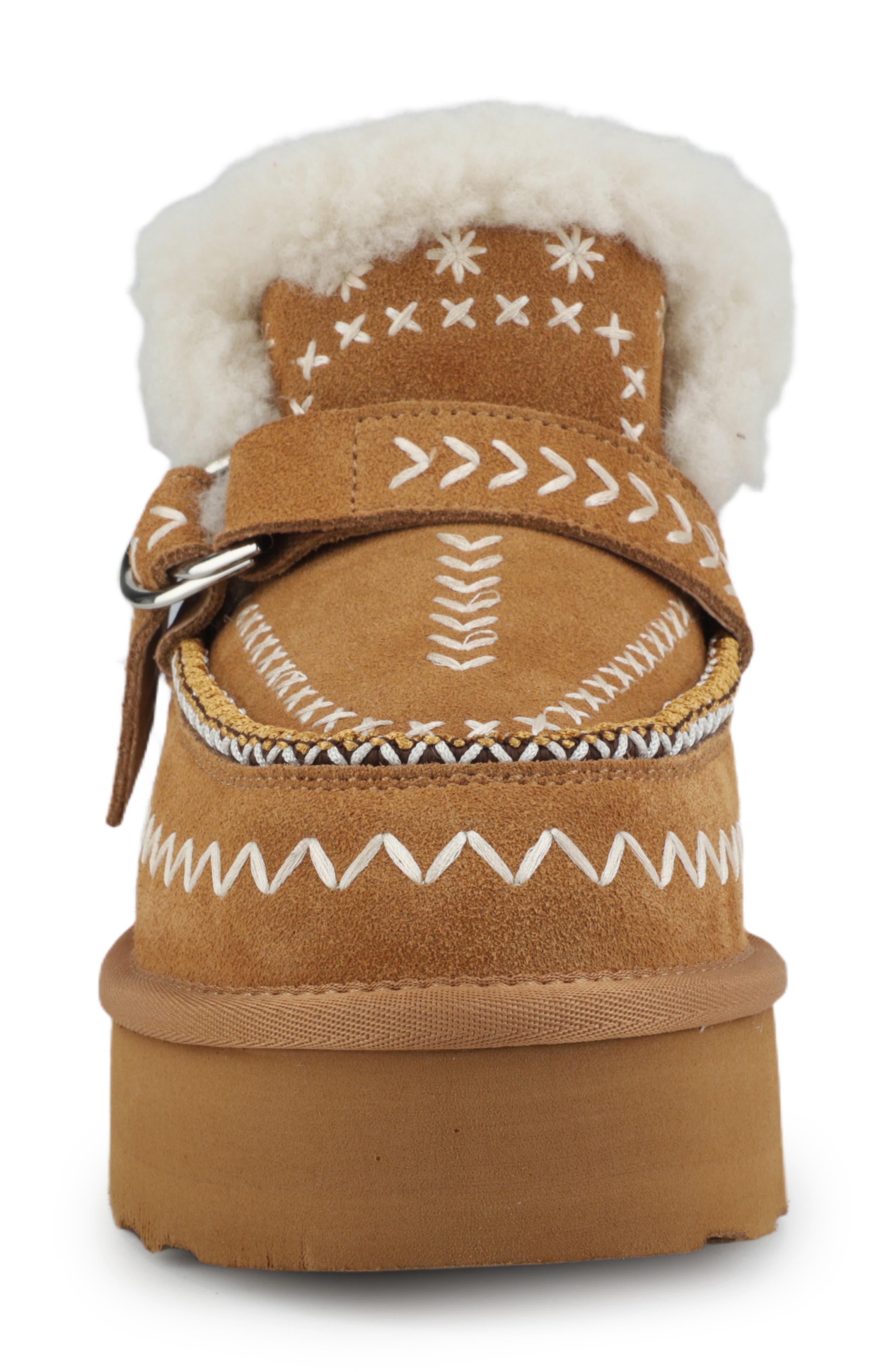 Vintage Havana Grand Faux Fur Lined Bootie, Alternate, color, Chestnut Suede