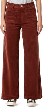 Mavi Jeans Paloma Marine Patch Pocket High Waist Wide Leg Corduroy Pants