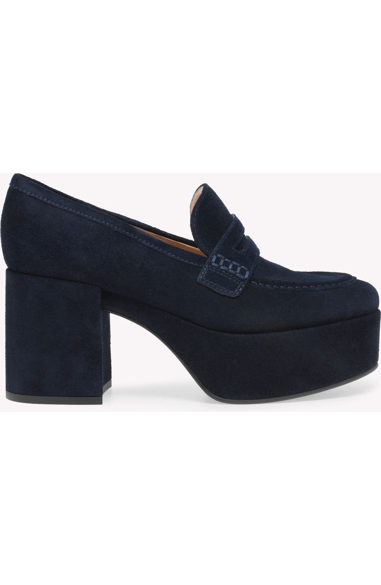 Gianvito Rossi Jenna Mocassin, Main, color, Blue Suede