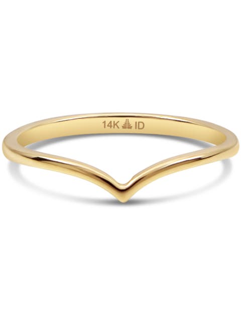 Wishbone Ring in 14K Gold