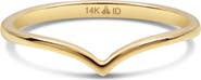 DEVATA Chevron Ring in 14K Gold