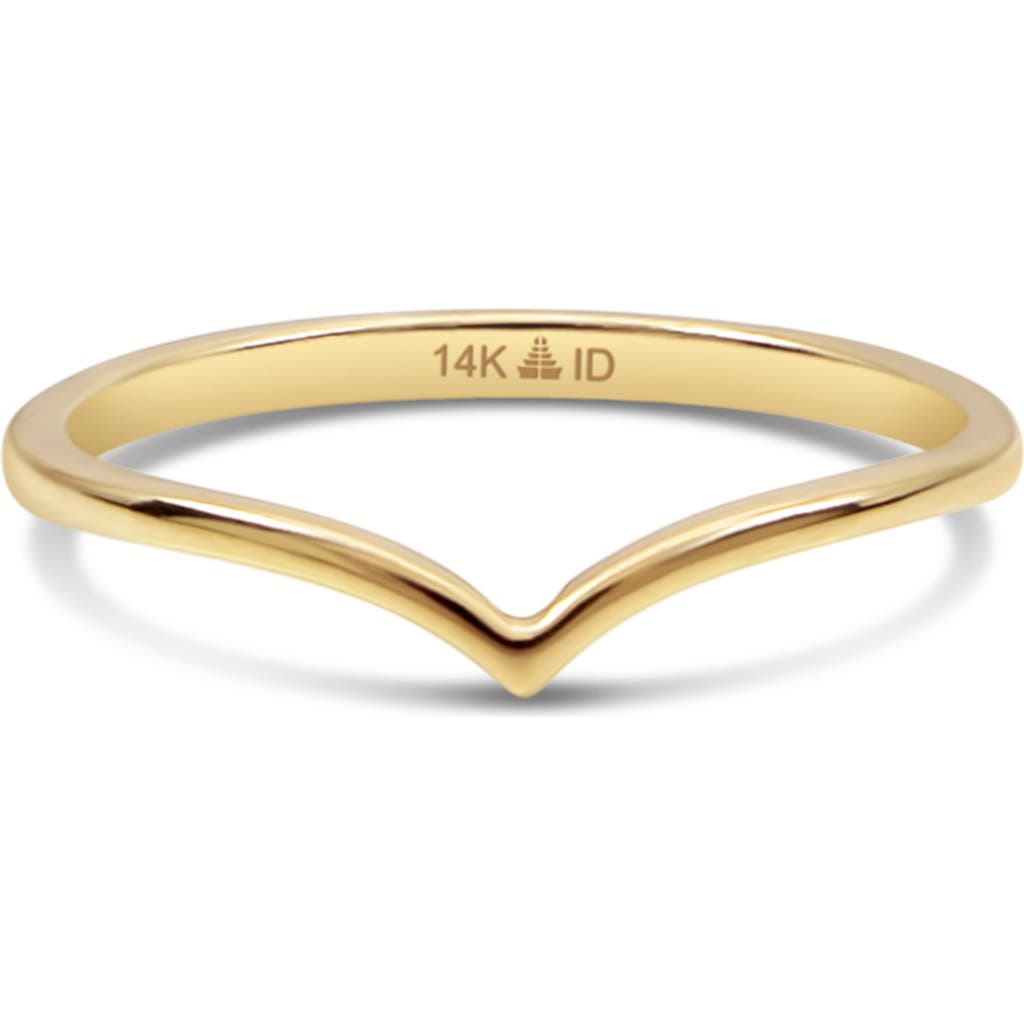 Devata Wishbone Ring In Gold