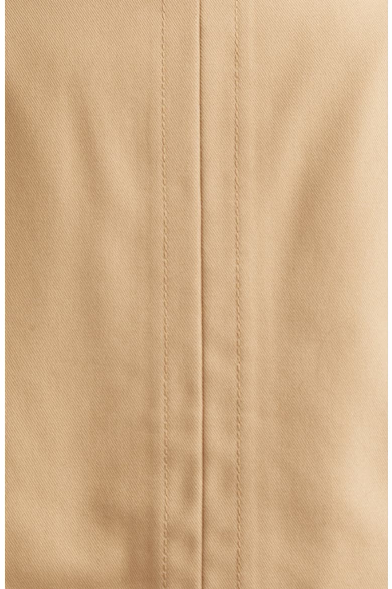 Double Face Organic Cotton Twill Trench Coat, Alternate, color, HONEY