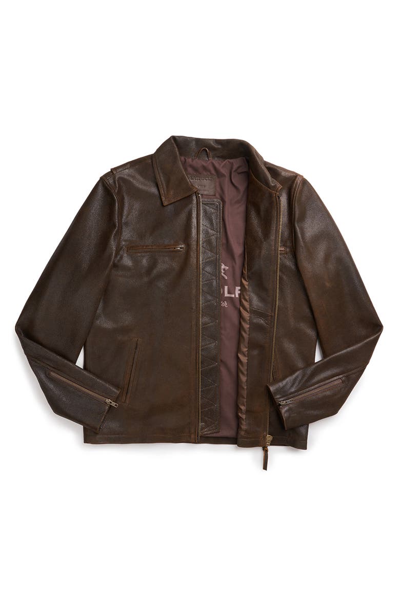 RAINIER MOTO  JACKET, Alternate, color, Brown