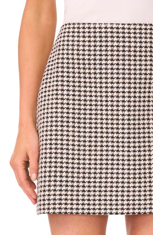 Cece Tweed A-line Miniskirt
