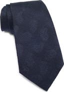 ZEGNA TIES Tonal Paisley Petal Silk Tie