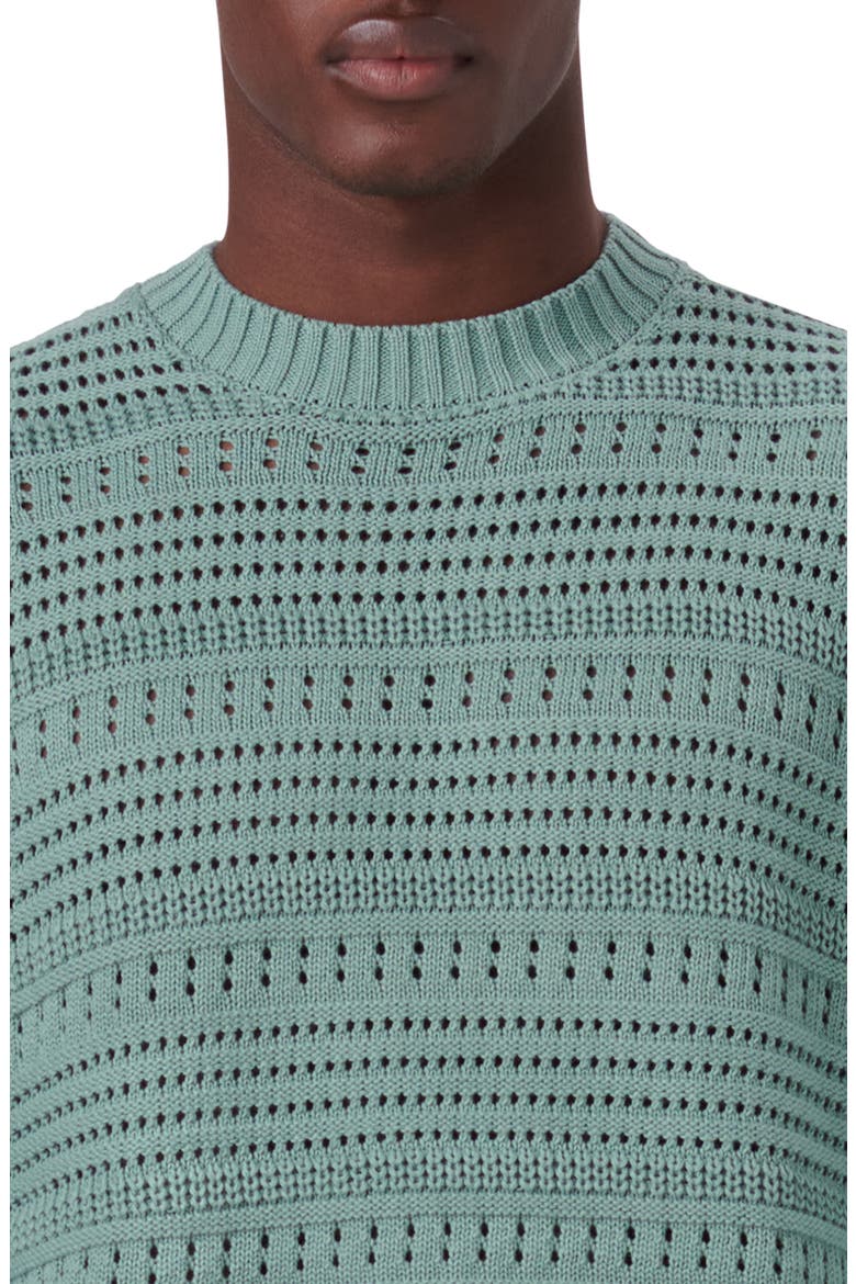 Cotton Crewneck Sweater, Alternate, color, SAGE
