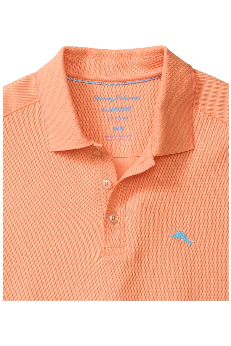 Emfielder Icon Solid IslandZone® Polo, Alternate, color, PEACH PARROT