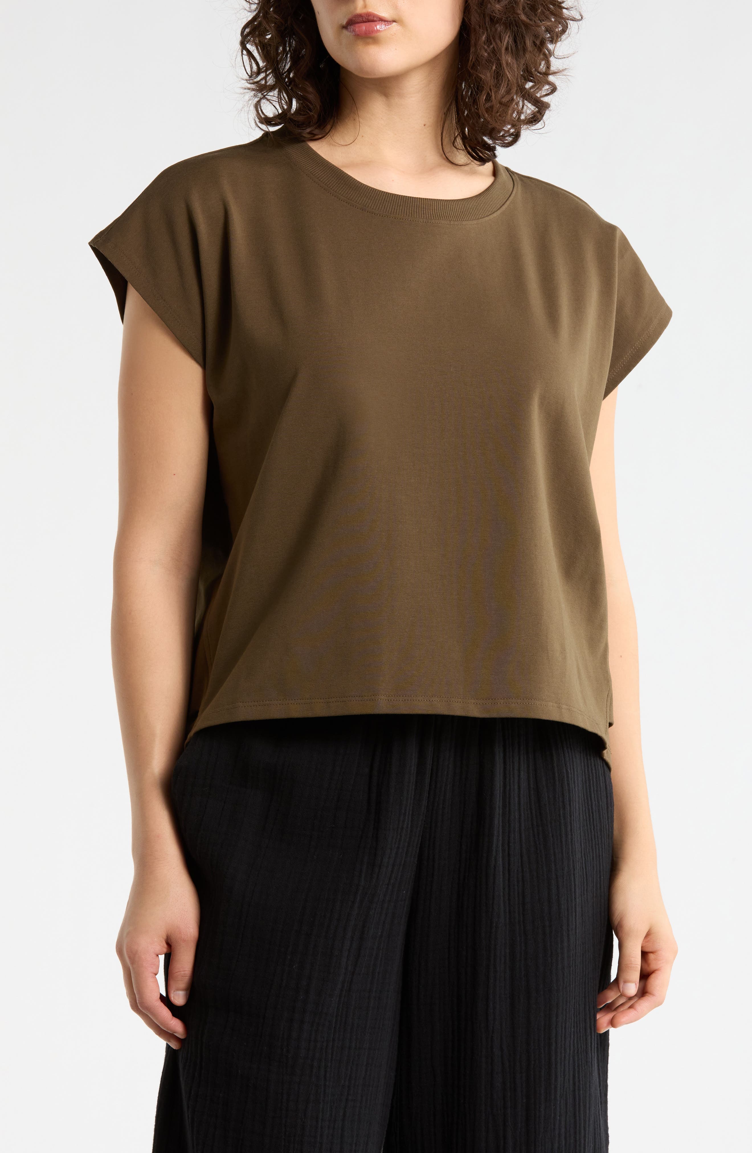 Eileen Fisher Crewneck Box Top