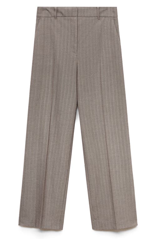 Shop Mango Carlosw Straight Leg Pants In Brown