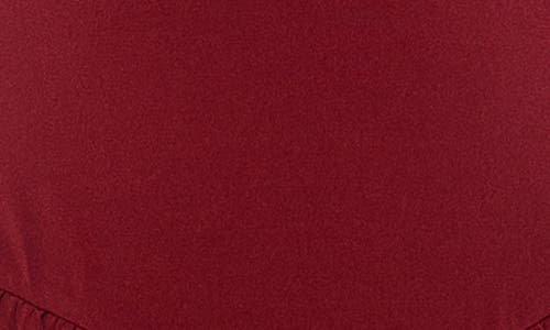 Alexia Admor Eero Crewneck Long Sleeve Bubble Hem Midi Dress In Red