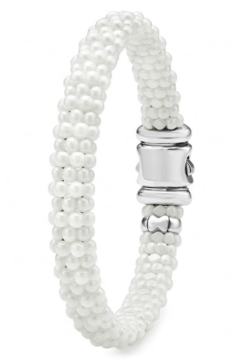 White Caviar Rope Bracelet, Alternate, color, WHITE CAVIAR
