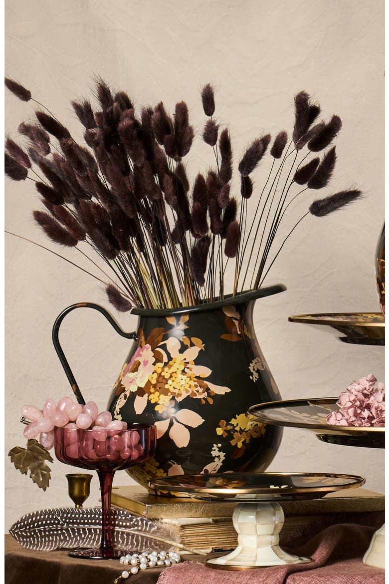 Wild Rose Pitcher, Alternate, color, MULTI BLACK