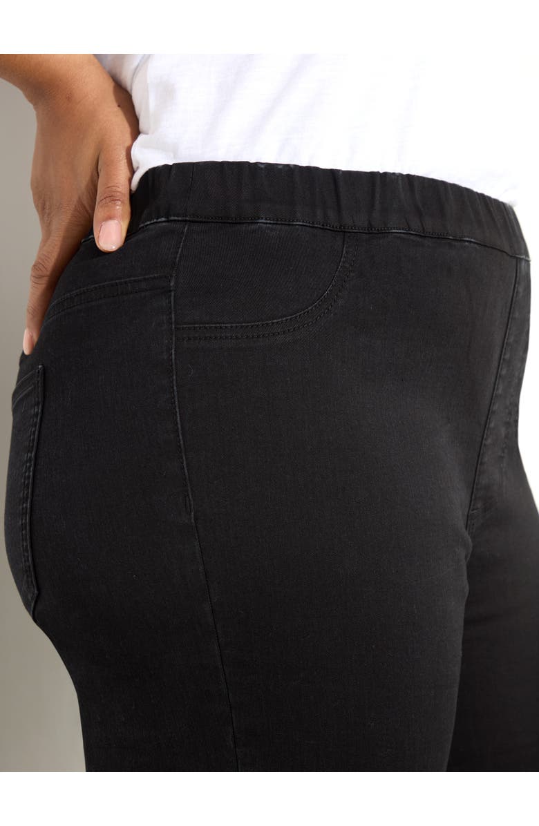 Live Unlimited Denim Jegging, Alternate, color, Black