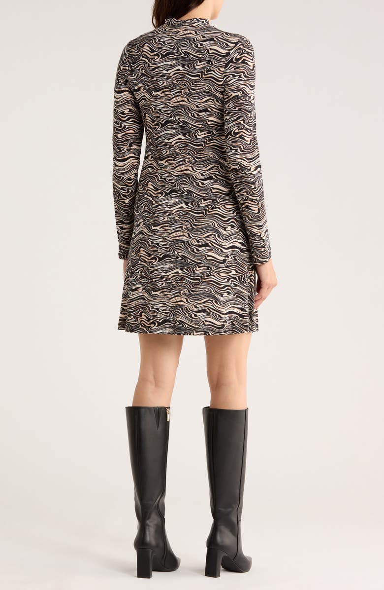 Tart Fernanda Long Sleeve Minidress, Alternate, color, Marbled Zebra