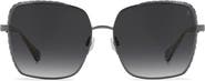 Stuart Weitzman 60mm Crystal Gradient Rectangular Sunglasses