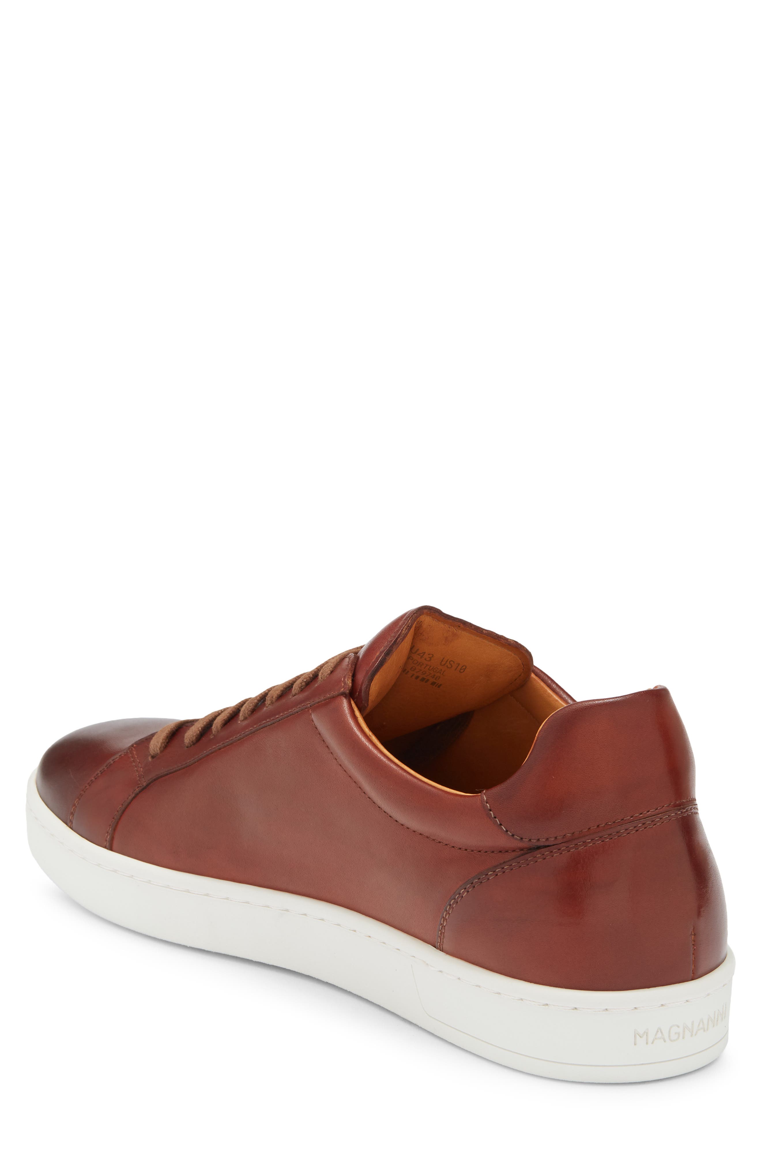 Magnanni Elonso Low Top Sneaker, Alternate, color, Cognac