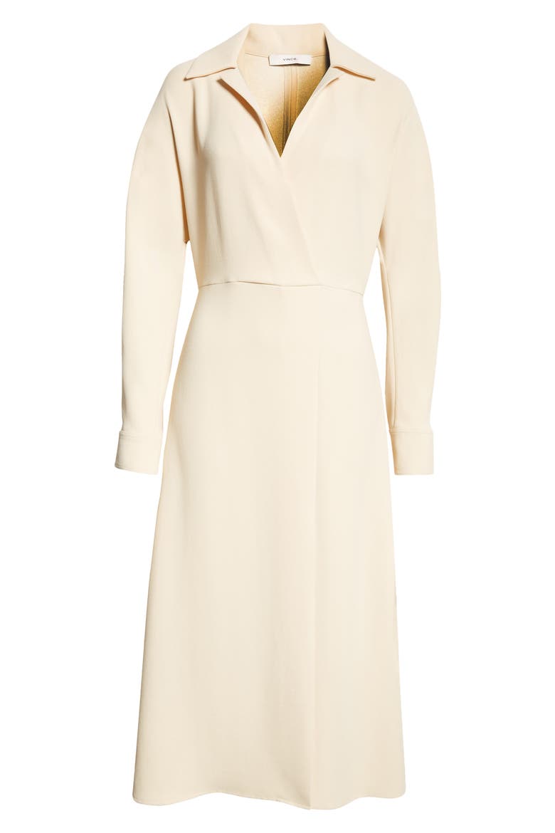 Long Sleeve Shirtdress, Alternate, color, WHITE SAND