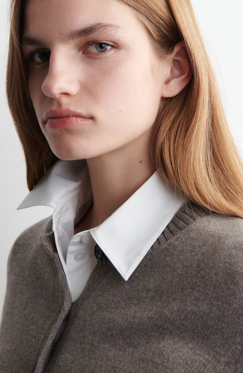 COS Celtis Short Sleeve Merino Wool Cardigan, Alternate, color,