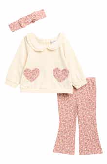 Fleece Top, Leggings & Headband Set