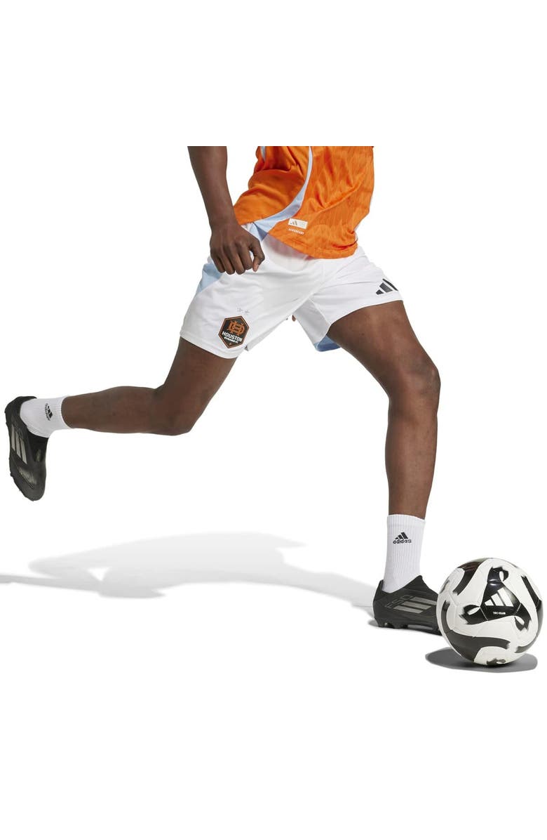 adidas Men's adidas  White Houston Dynamo FC Home 2025 Season 20 Authentic Shorts, Alternate, color, White
