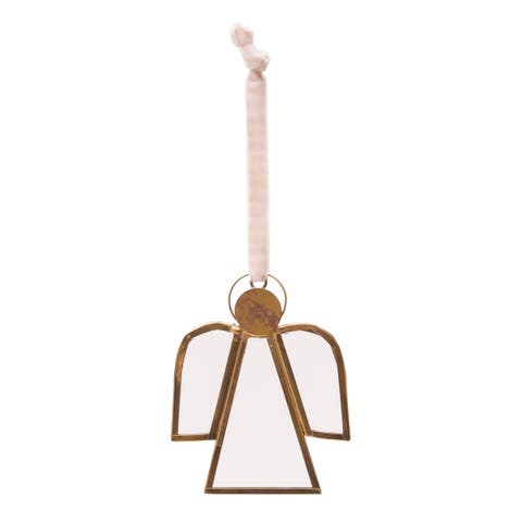 Angel Glass Layered Christmas Tree Ornament