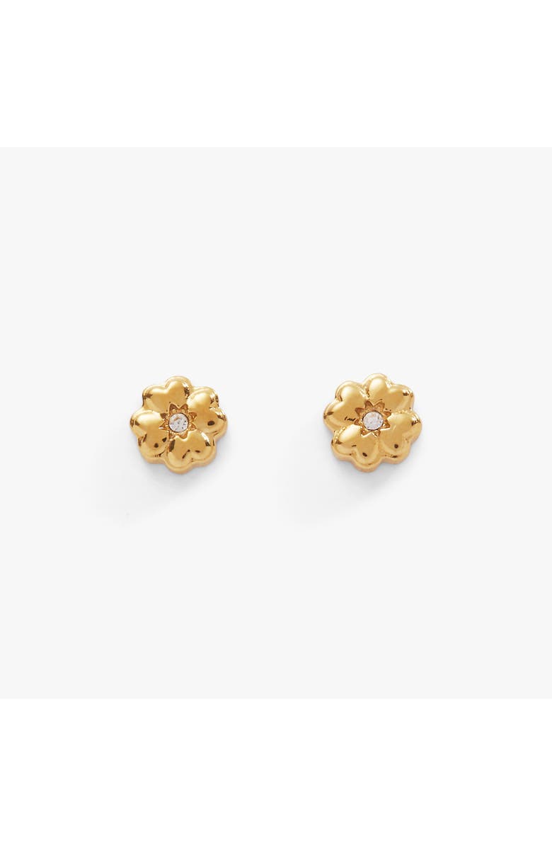 Alex and Ani Clover Mini Stud Earrings, Main, color, 