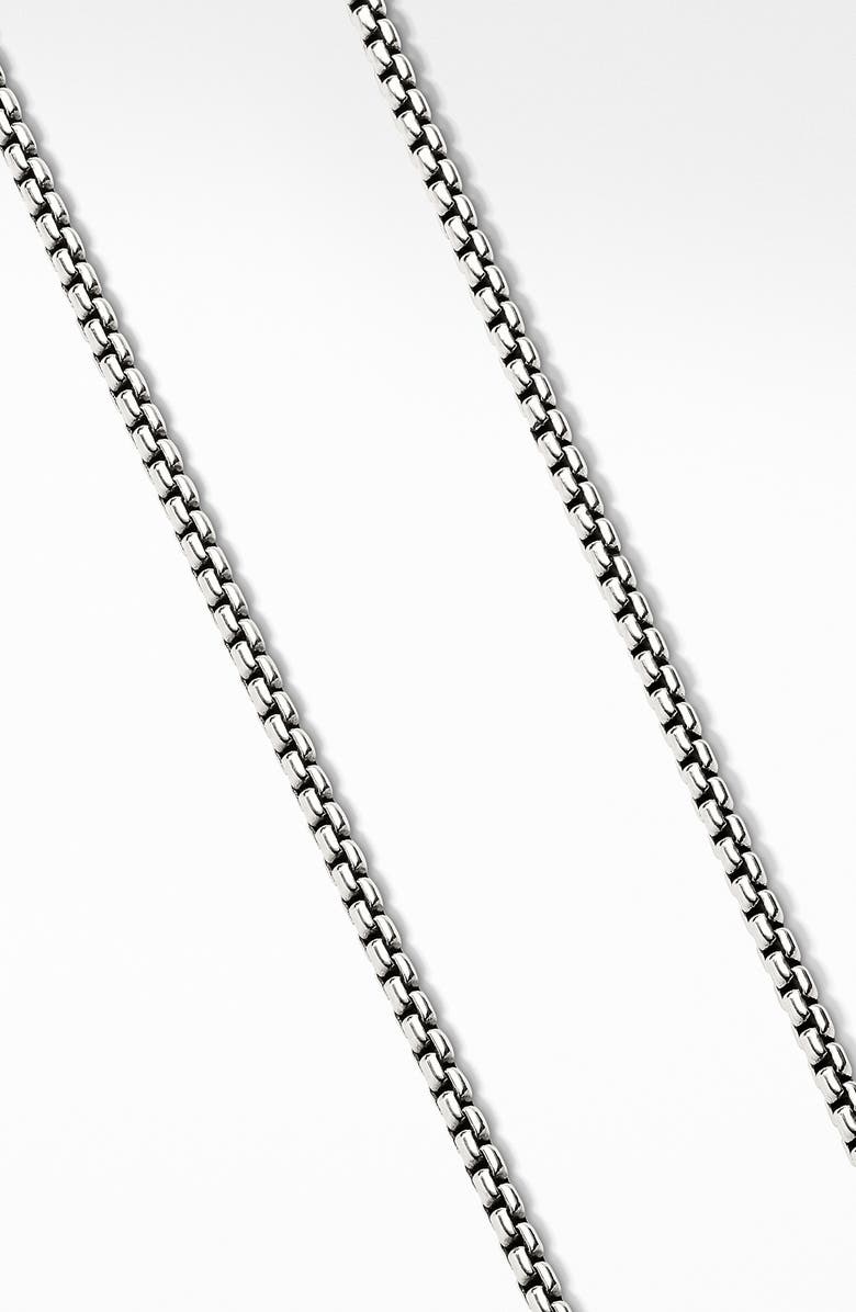 David Yurman Men's Box Chain Necklace in Grey Titanium, 2.7mm, Alternate, color, 