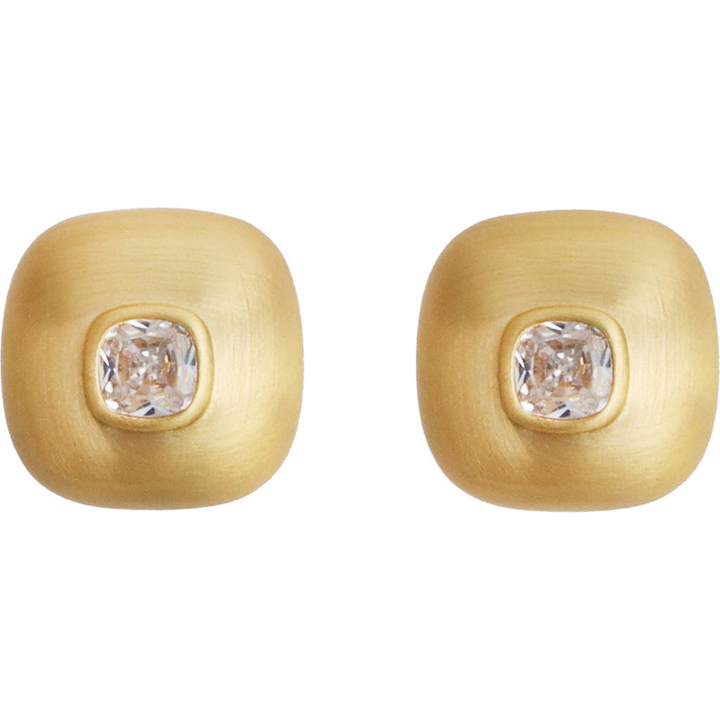 Panacea Brushed Square Stud Earrings
