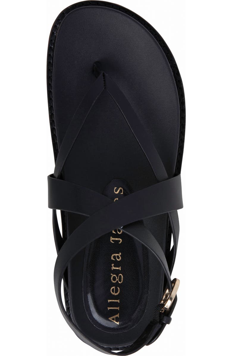 Allegra James Elise Leather Flat Sandal, Alternate, color,
